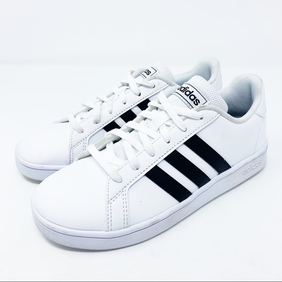 adidas court cloudfoam childrens trainers